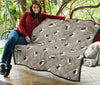 Puffin Print Pattern Quilt-grizzshop