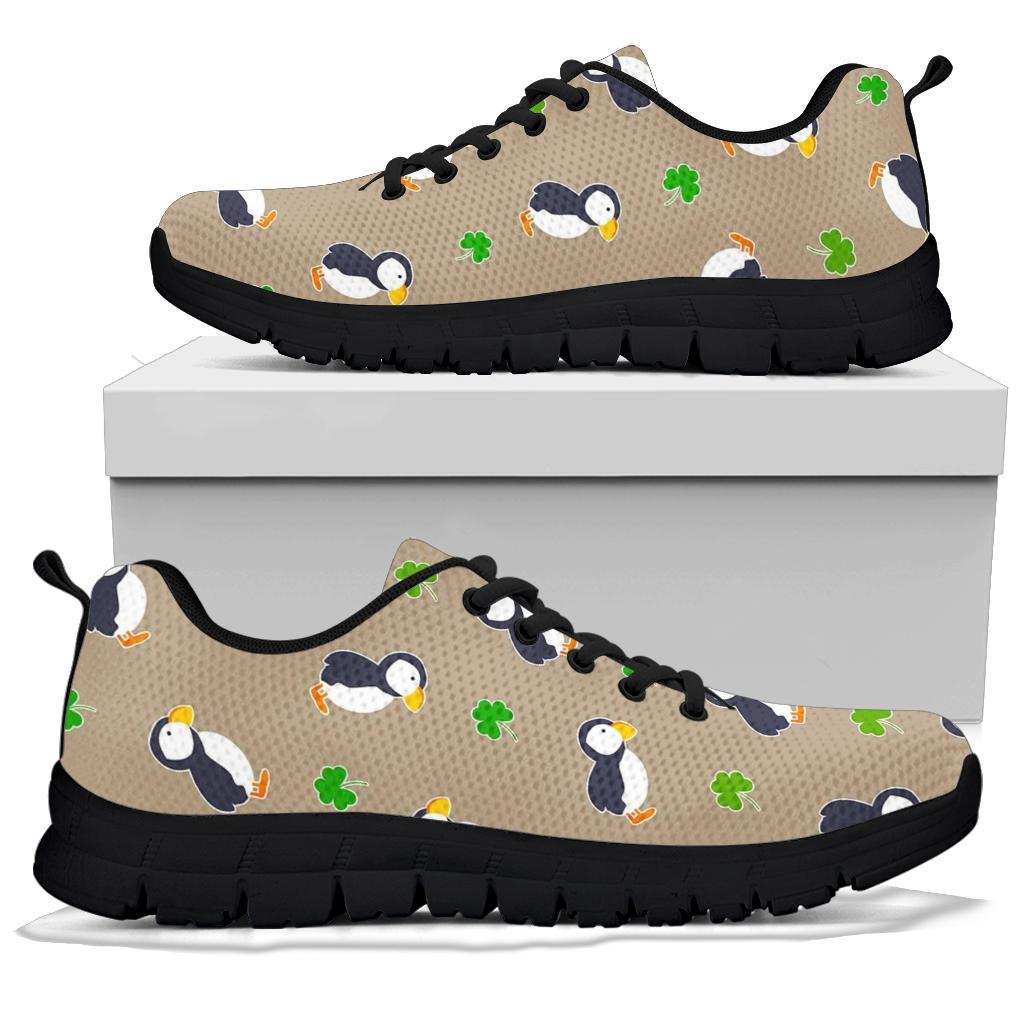 Puffin Print Pattern Sneaker Shoes For Men Women-grizzshop