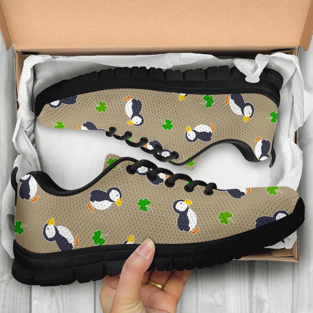 Puffin Print Pattern Sneaker Shoes For Men Women-grizzshop