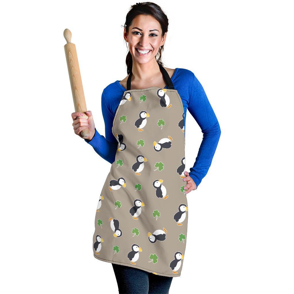 Puffin Print Pattern Women's Apron-grizzshop