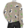 Puffin Print Pattern Women's Sweatshirt-grizzshop