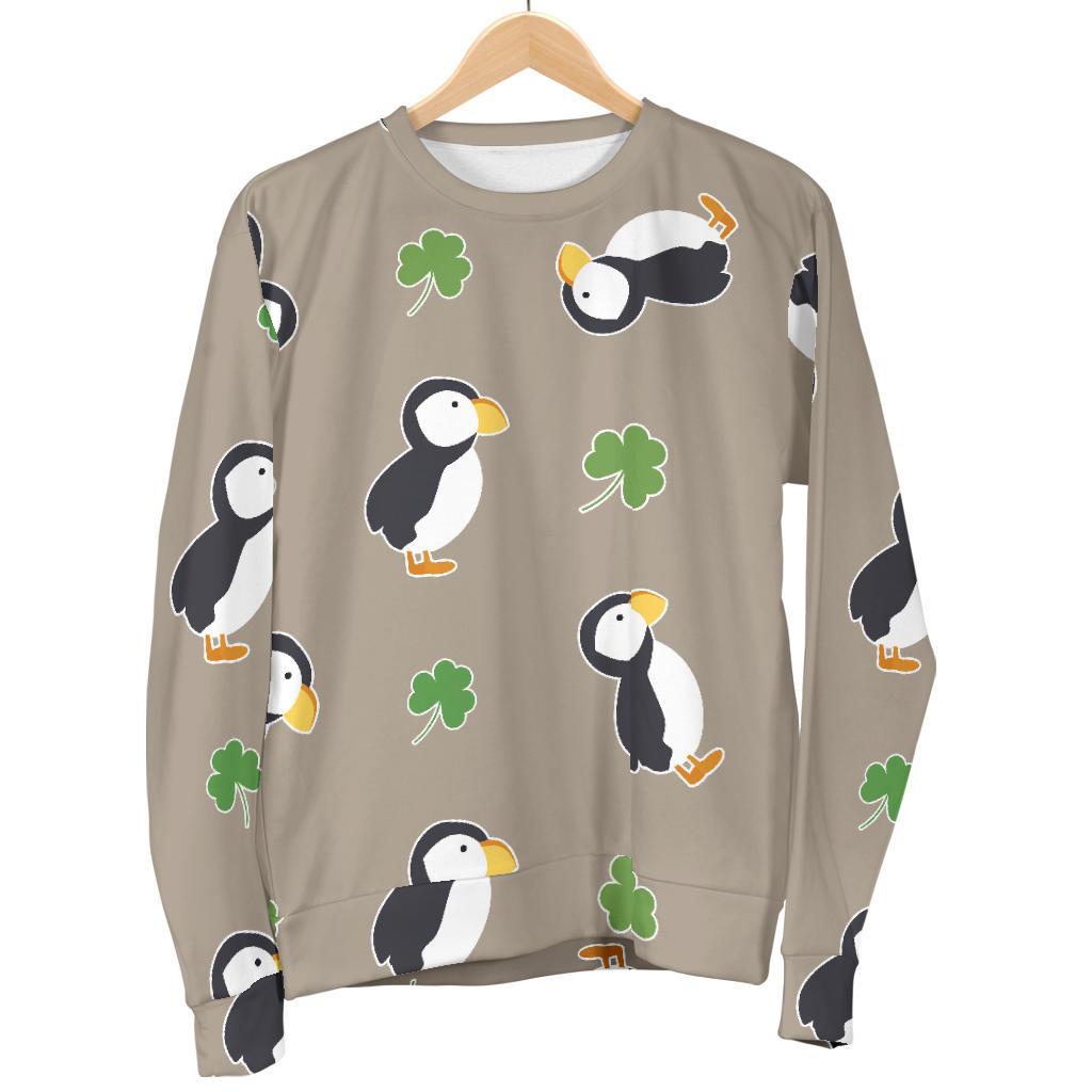 Puffin Print Pattern Women's Sweatshirt-grizzshop