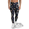 Pug And Astronaut In The Space Print Pattern Men's Leggings-grizzshop