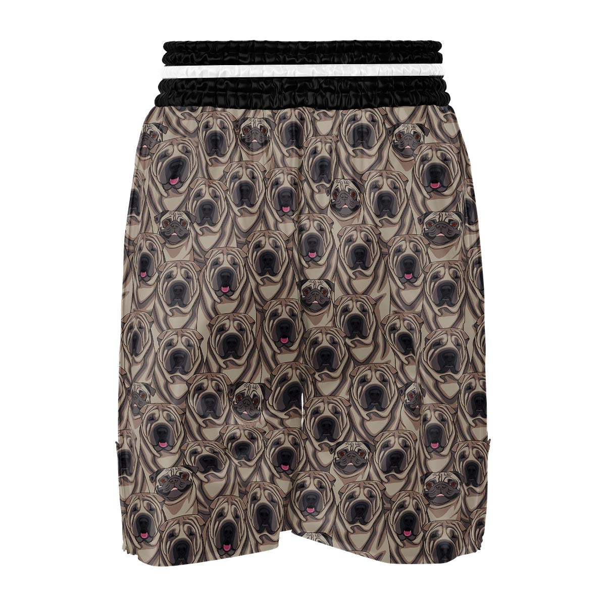 Pug And Shar Pei Print Pattern Boxing Shorts-grizzshop