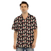 Pug Christmas Santa Print Pattern Men's Hawaiian Shirt-grizzshop