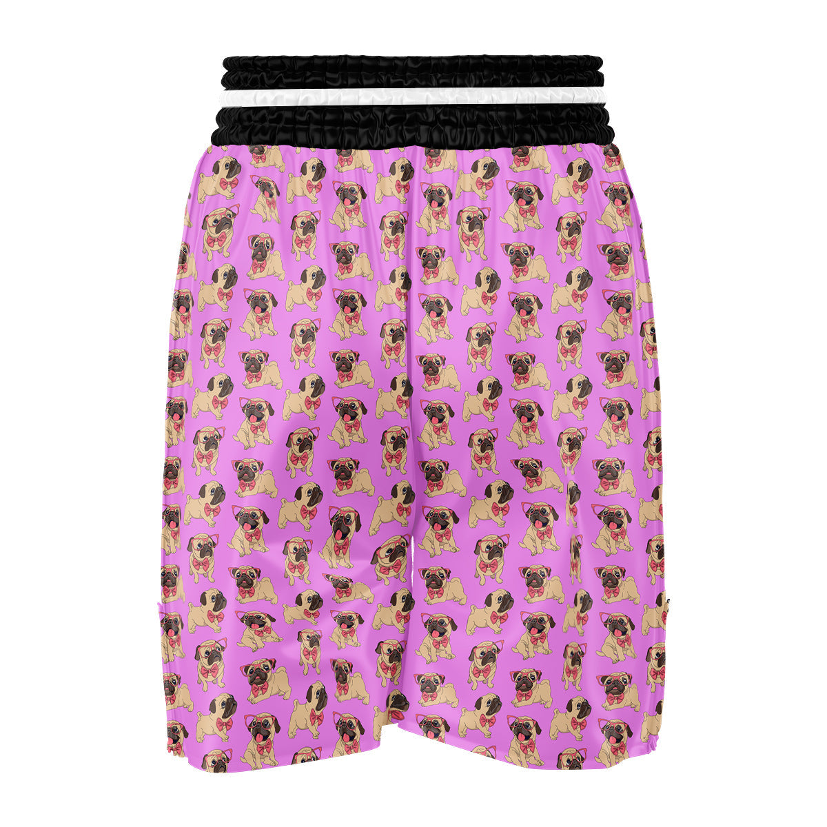Pug Cute Print Pattern Boxing Shorts-grizzshop