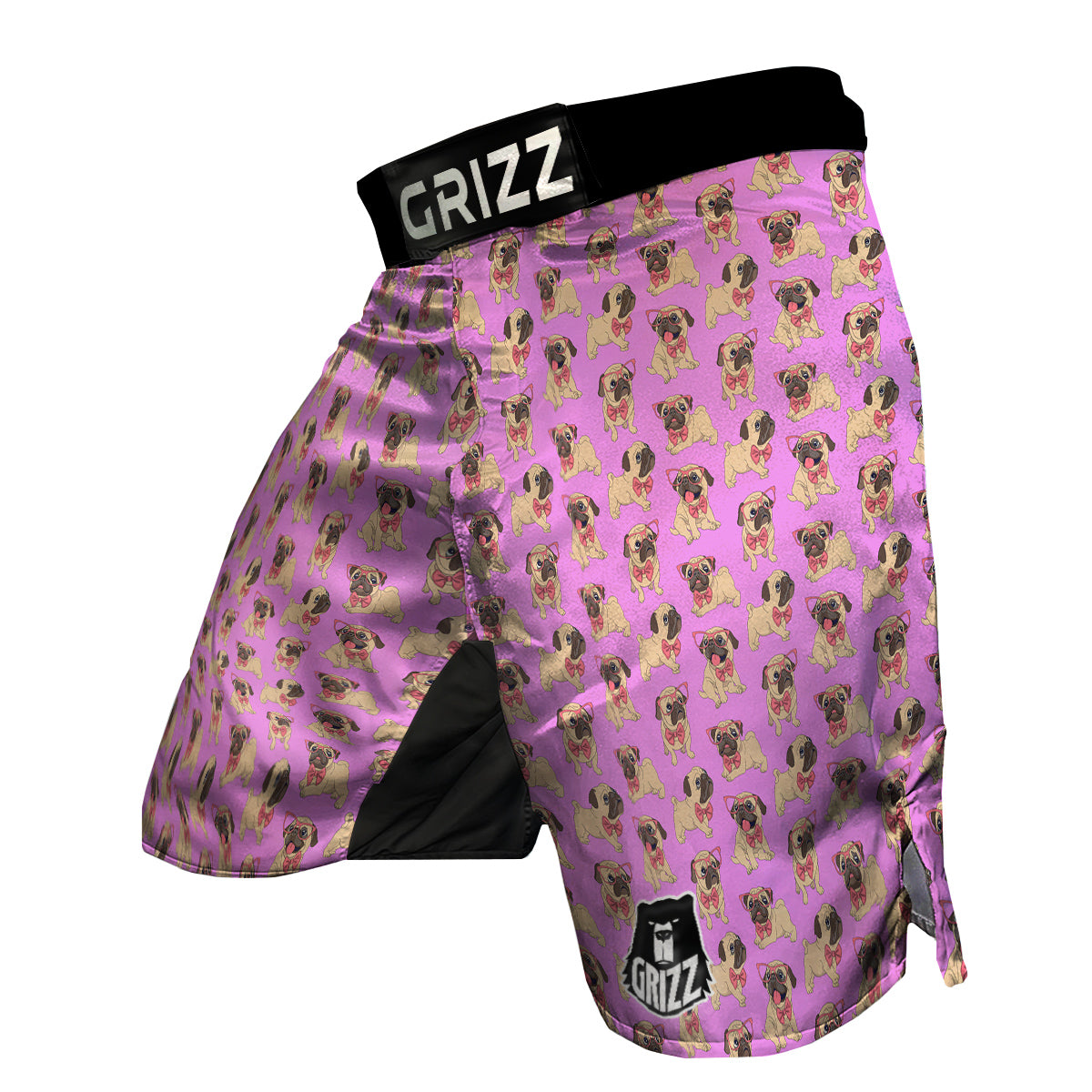 Pug Cute Print Pattern MMA Shorts-grizzshop