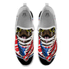 Pug Hipster Print White Athletic Shoes-grizzshop