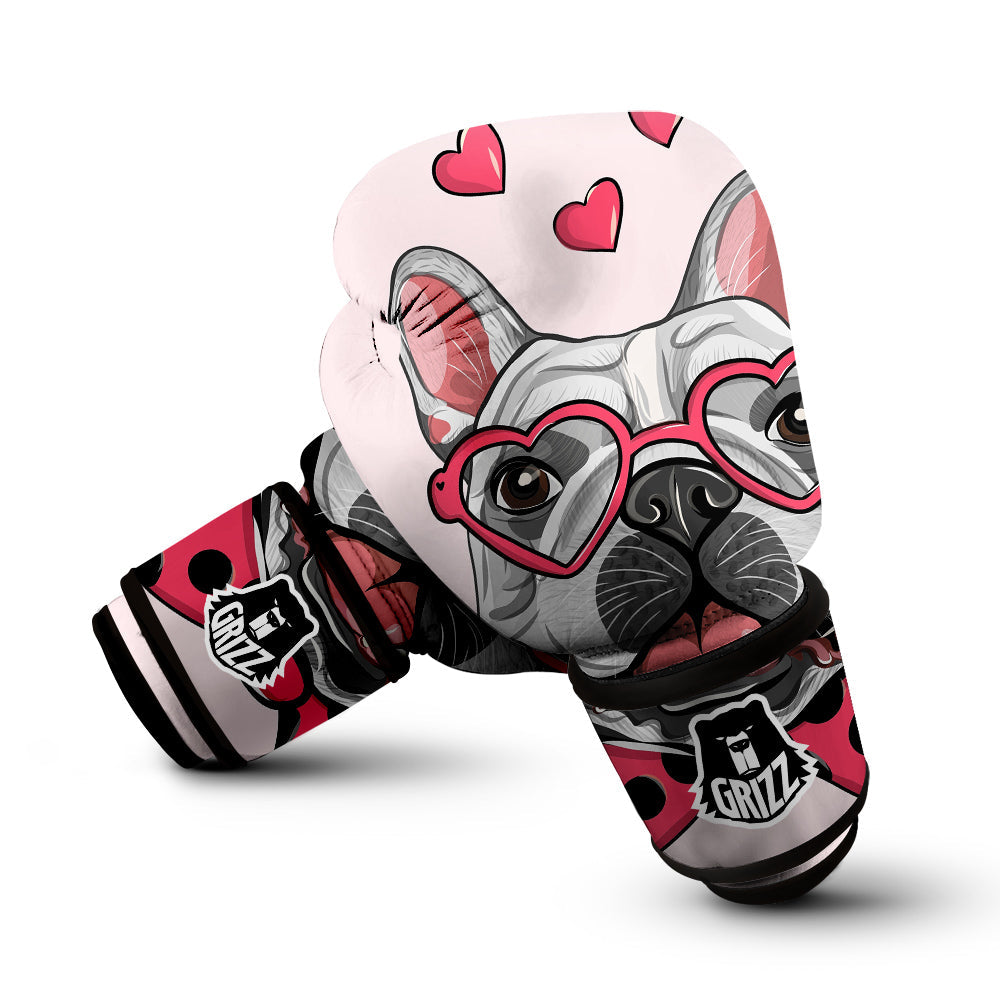 Pug With Glasses Cute Print Cute Boxing Gloves-grizzshop