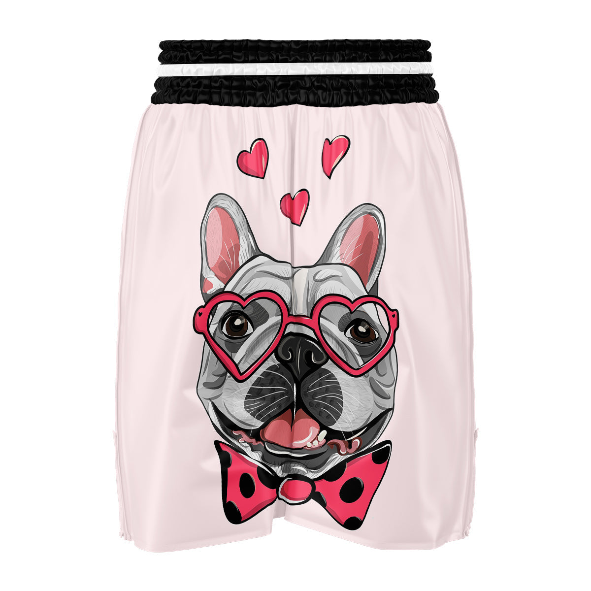 Pug With Glasses Cute Print Cute Boxing Shorts-grizzshop