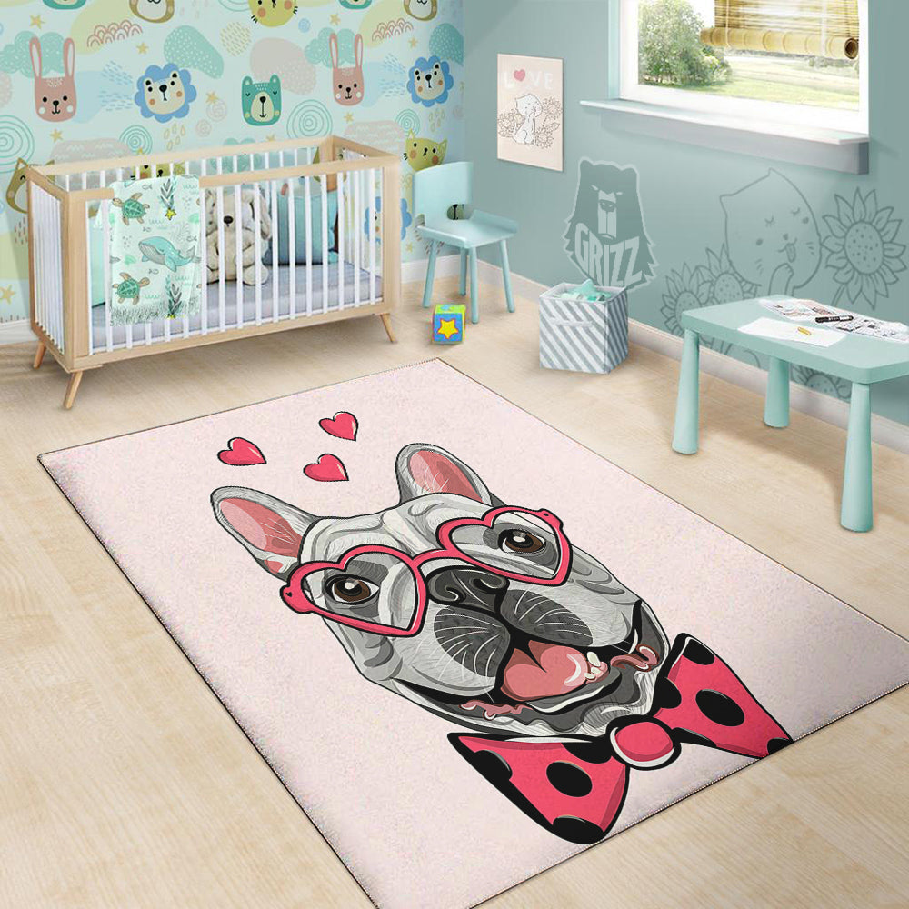 Pug With Glasses Cute Print Cute Floor Mat-grizzshop