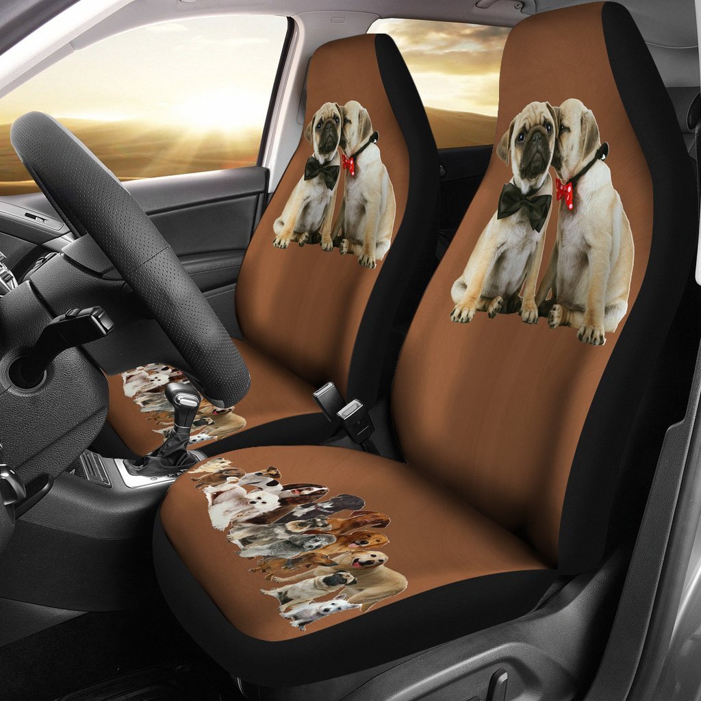 Pugs love Car Seat Cover-grizzshop