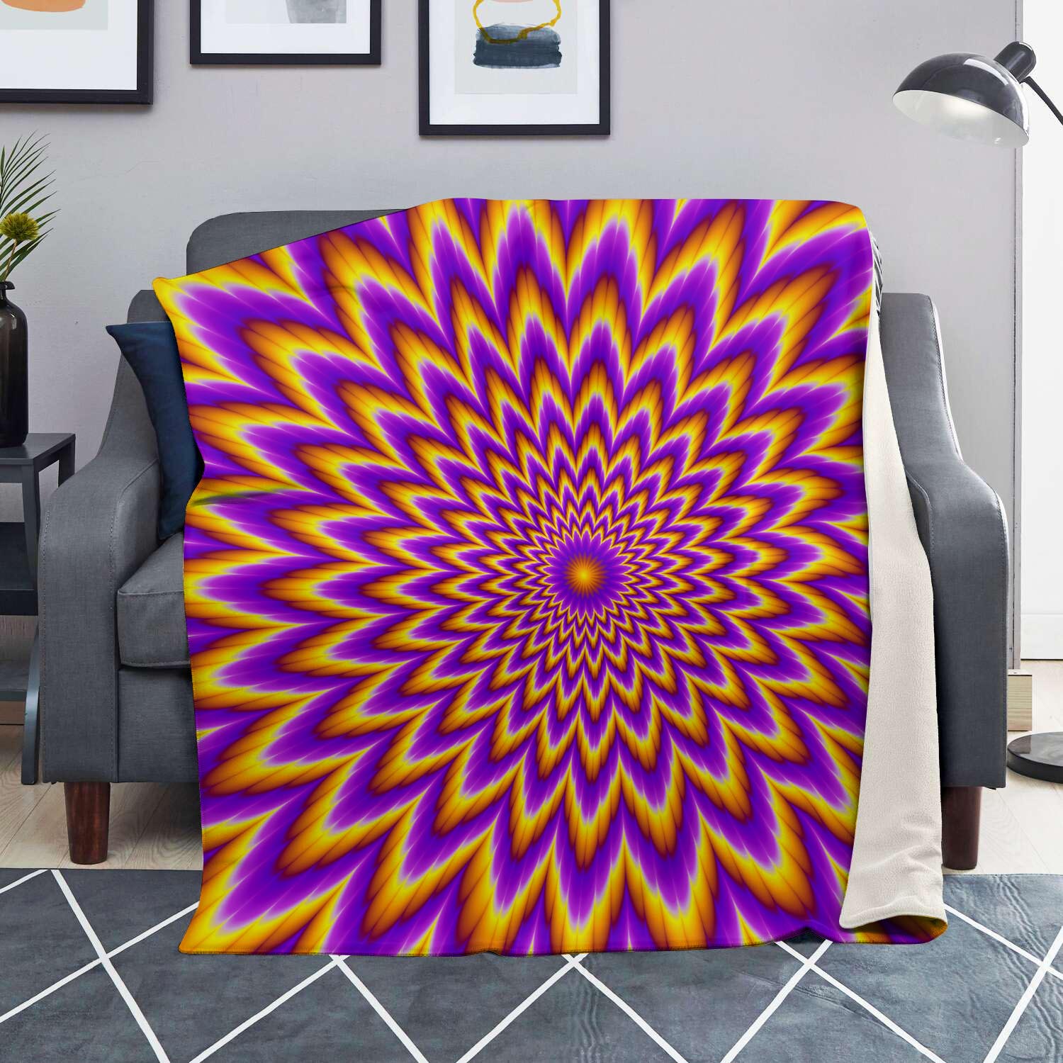 Pulsing Optical illusion Blanket-grizzshop