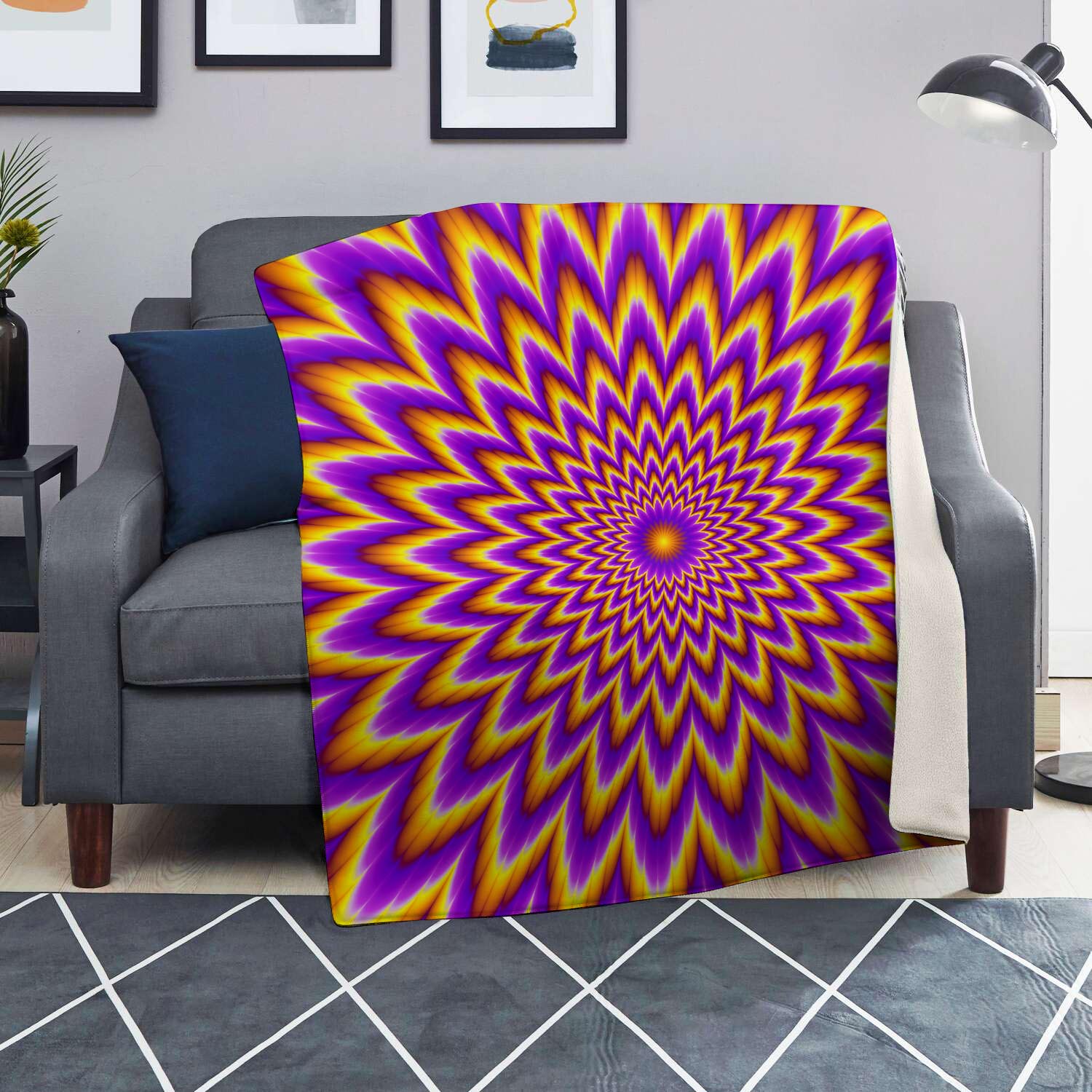 Pulsing Optical illusion Blanket-grizzshop