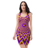 Pulsing Optical illusion Bodycon Dress-grizzshop