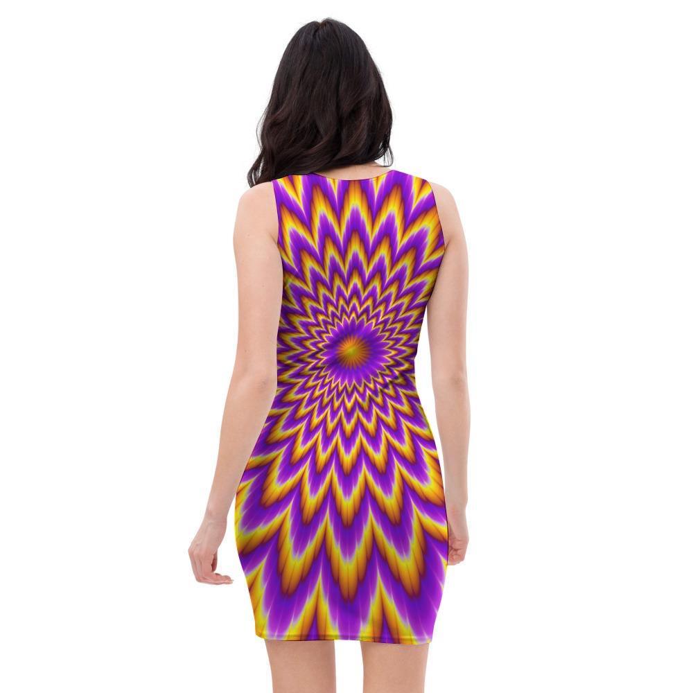 Pulsing Optical illusion Bodycon Dress-grizzshop