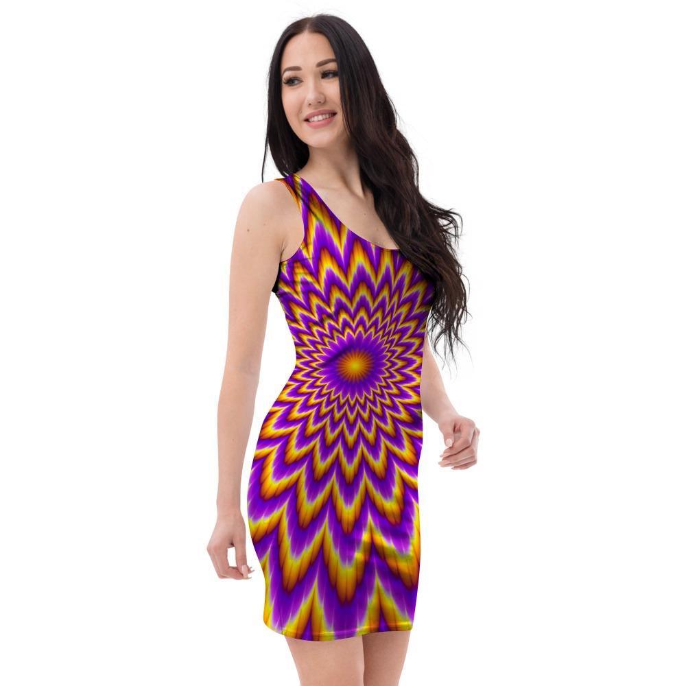 Pulsing Optical illusion Bodycon Dress-grizzshop