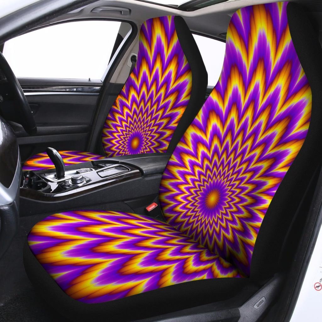 Pulsing Optical illusion Car Seat Covers-grizzshop