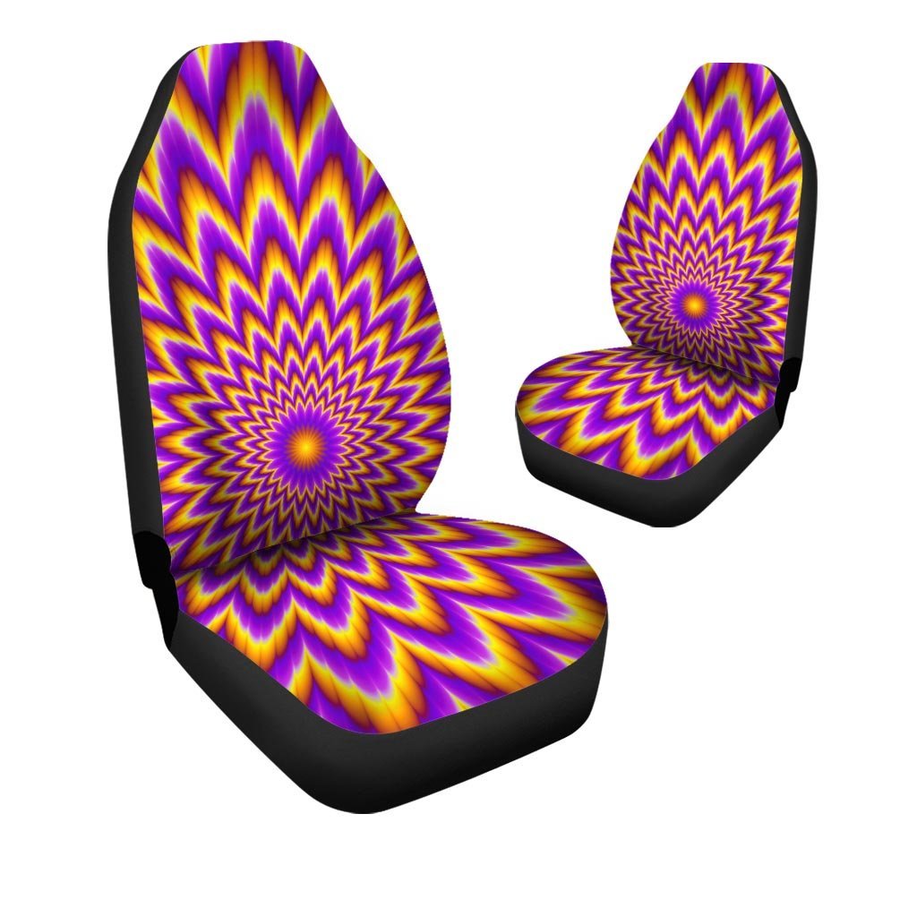 Pulsing Optical illusion Car Seat Covers-grizzshop