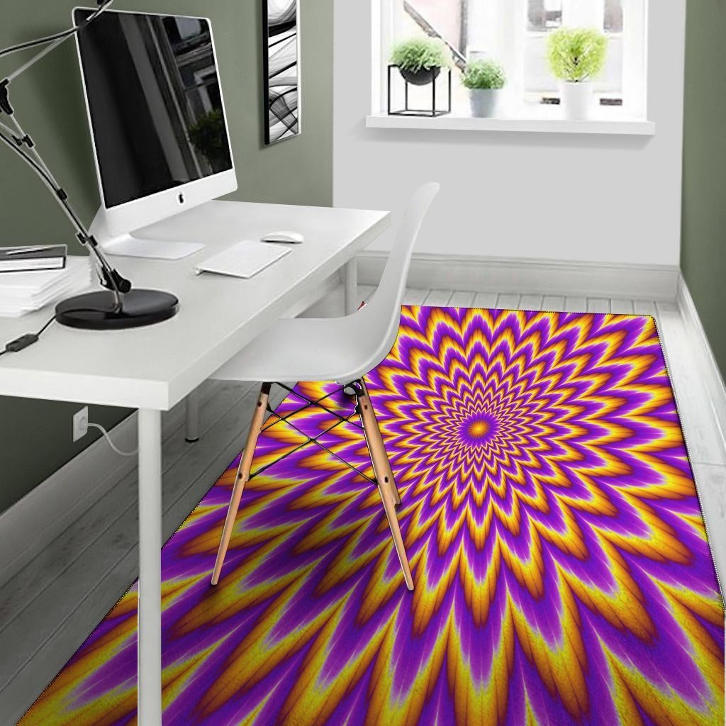 Pulsing Optical illusion Floor Mat-grizzshop