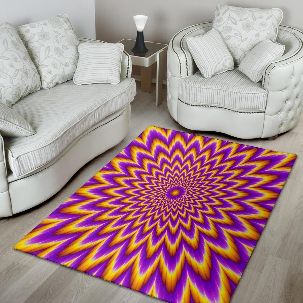 Pulsing Optical illusion Floor Mat-grizzshop