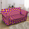 Pulsing Optical illusion Loveseat Cover-grizzshop