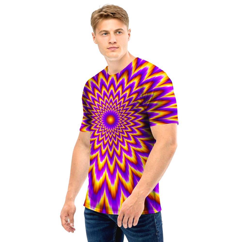 Pulsing Optical illusion Men T Shirt-grizzshop