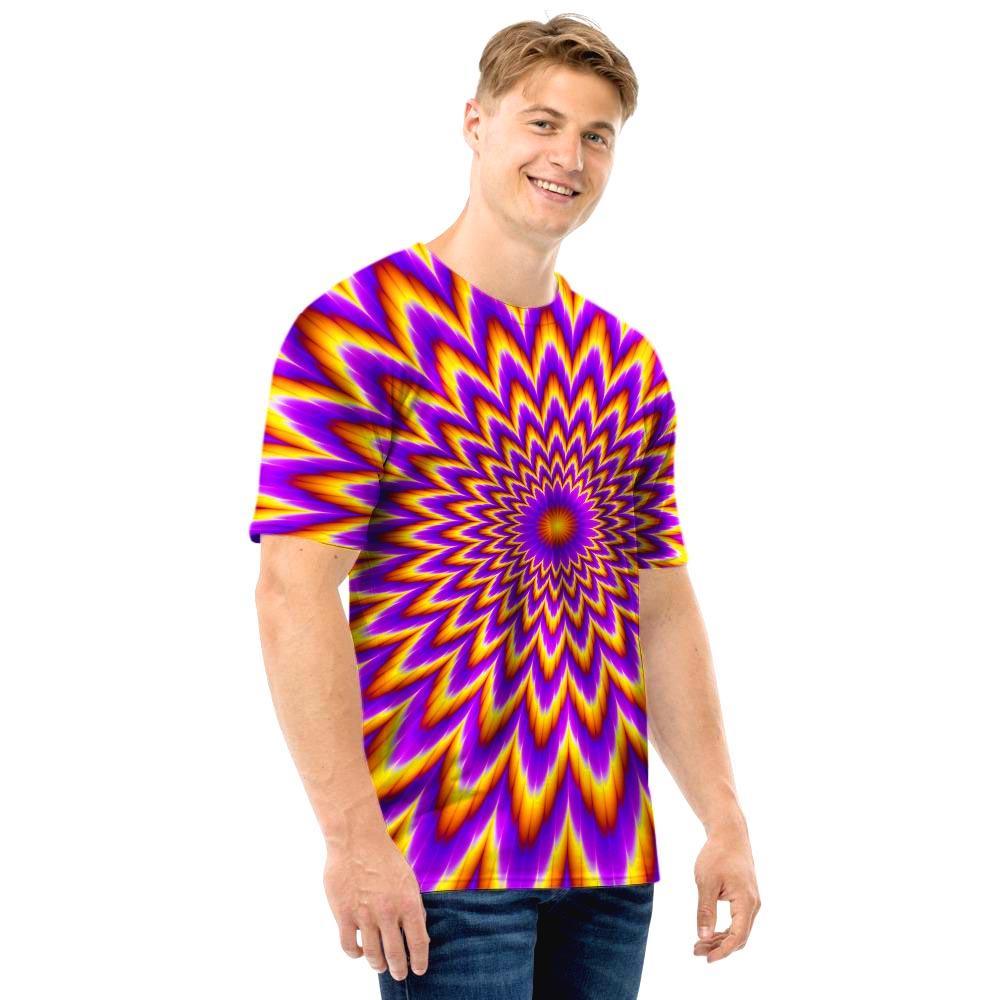 Pulsing Optical illusion Men T Shirt-grizzshop