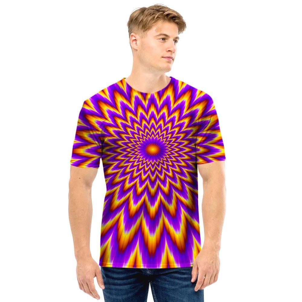 Pulsing Optical illusion Men T Shirt-grizzshop