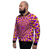 Pulsing Optical illusion Men's Bomber Jacket-grizzshop