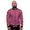 Pulsing Optical illusion Men's Bomber Jacket-grizzshop