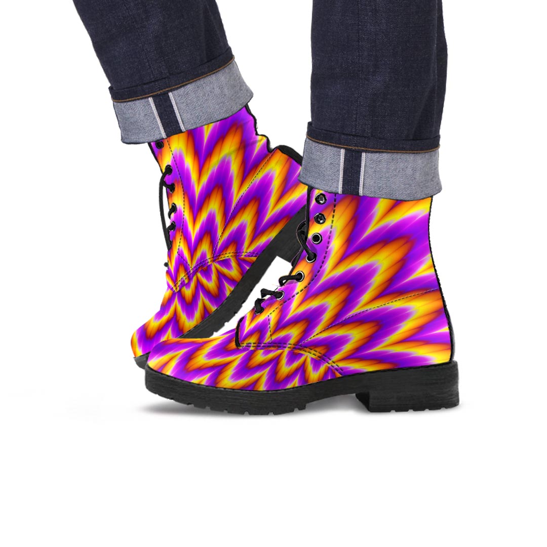 Pulsing Optical illusion Men's Boots-grizzshop