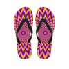 Pulsing Optical illusion Men's Flip Flops-grizzshop