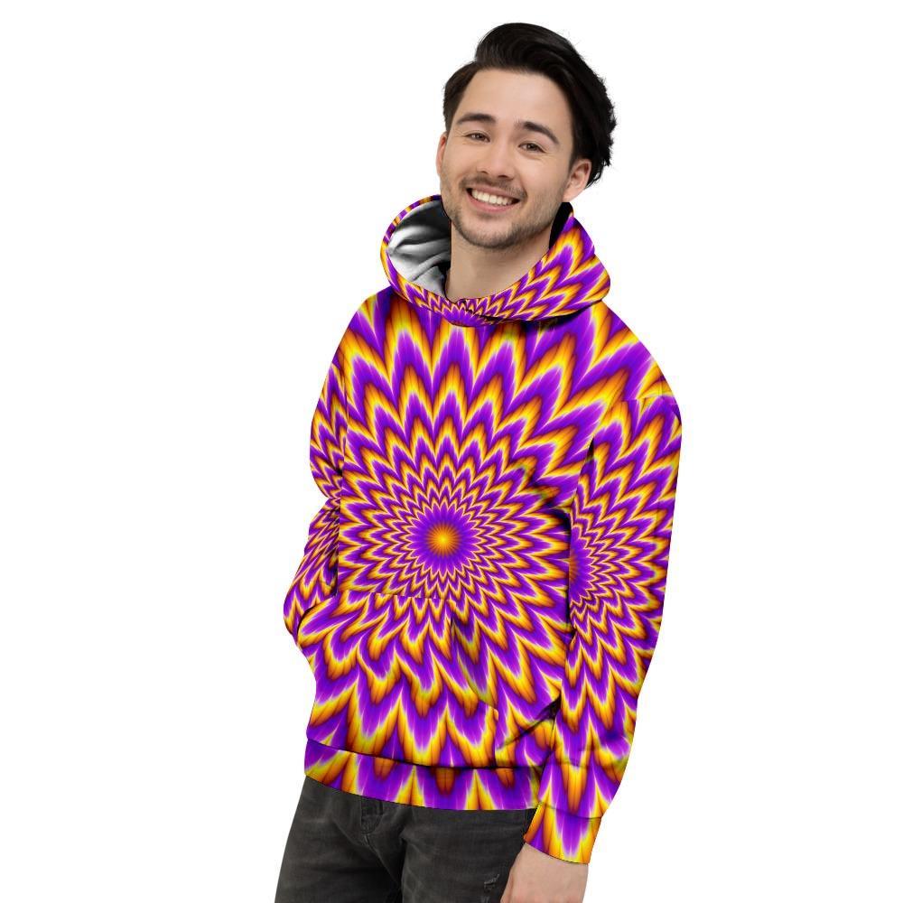 Pulsing Optical illusion Men's Hoodie-grizzshop