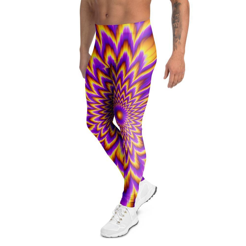 Pulsing Optical illusion Men's Leggings-grizzshop