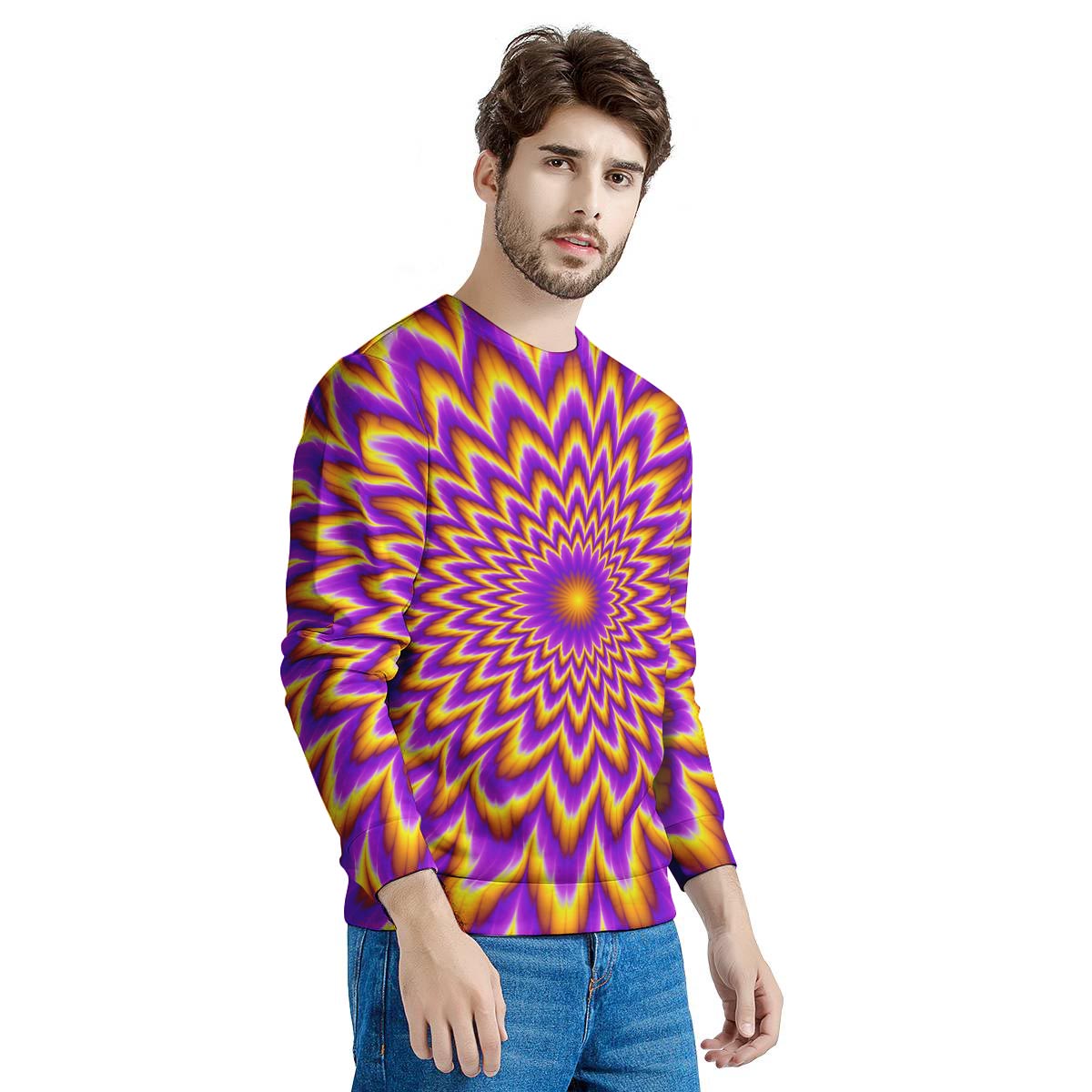 Pulsing Optical illusion Men's Sweatshirt-grizzshop