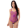 Pulsing Optical illusion One Piece Swimsuite-grizzshop