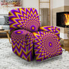 Pulsing Optical illusion Recliner Cover-grizzshop