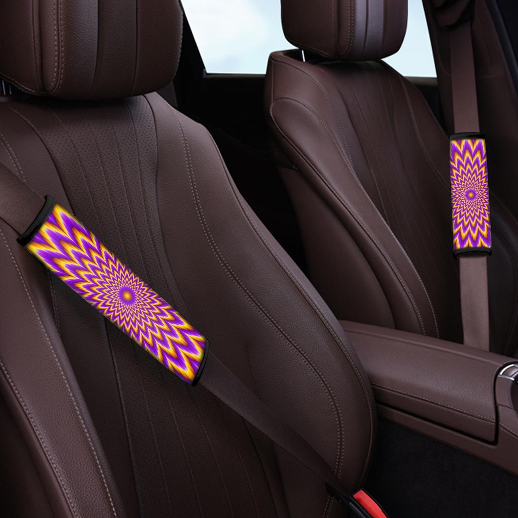 Pulsing Optical illusion Seat Belt Cover-grizzshop