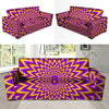 Pulsing Optical illusion Sofa Cover-grizzshop