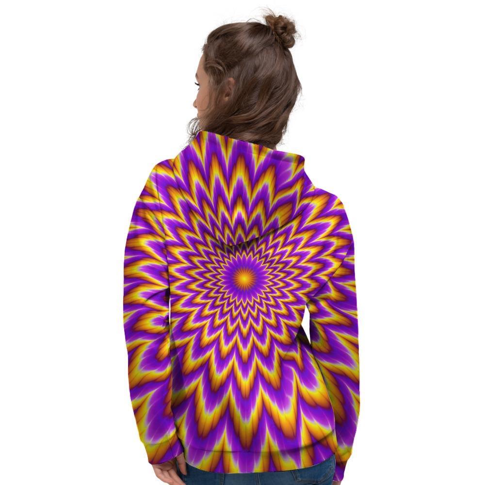 Pulsing Optical illusion Women's Hoodie-grizzshop