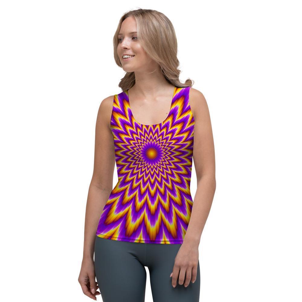 Pulsing Optical illusion Women's Tank Top-grizzshop