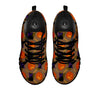 Pumkin Bat Halloween Print Pattern Black Sneaker-grizzshop