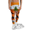 Pumpkin Halloween Character Print Men's Leggings-grizzshop