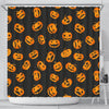Load image into Gallery viewer, Pumpkin Halloween Pattern Print Bathroom Shower Curtain-grizzshop