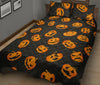 Pumpkin Halloween Pattern Print Bed Set Quilt-grizzshop