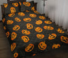 Pumpkin Halloween Pattern Print Bed Set Quilt-grizzshop