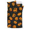 Pumpkin Halloween Pattern Print Duvet Cover Bedding Set-grizzshop