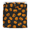 Pumpkin Halloween Pattern Print Duvet Cover Bedding Set-grizzshop