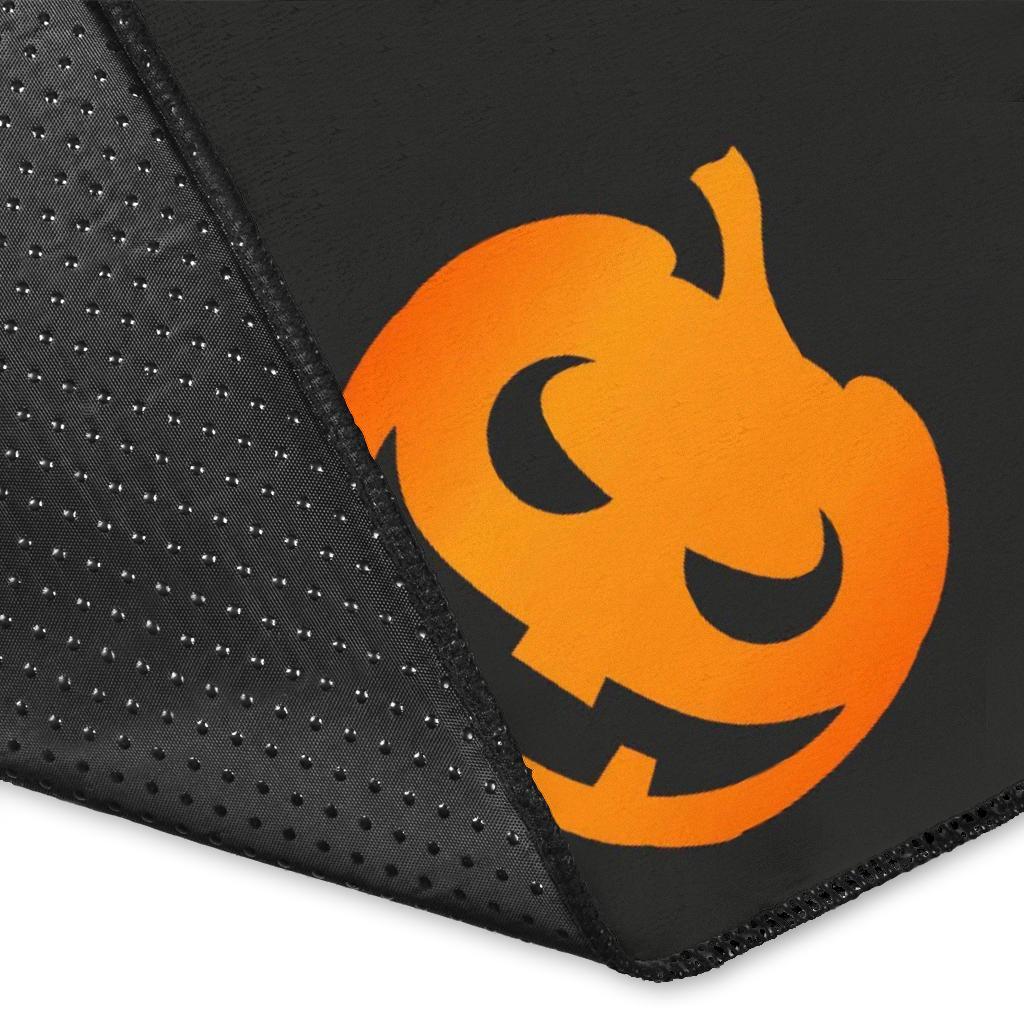 Pumpkin Halloween Pattern Print Floor Mat-grizzshop